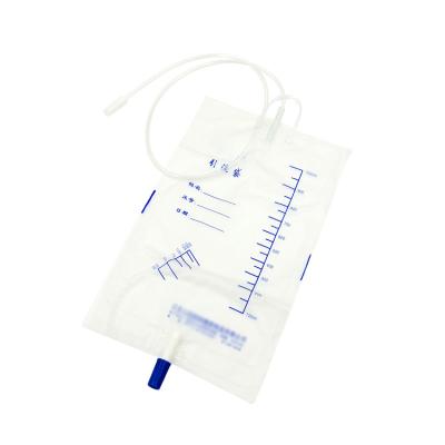 China Factory Price 1000ml 1500ml Medical Low Drainage Services Health Portable Disposable Urine Collection Bag for sale