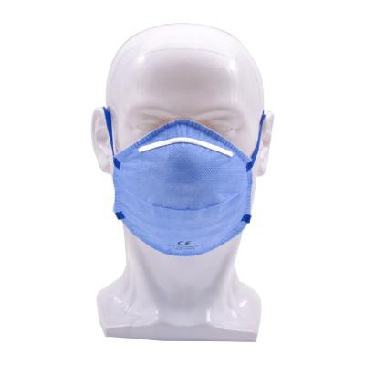 China Adult FFP2 Cup Form EN14683 Type IIR Level 4 Layers Blue Color Surgical Mask Headband for sale