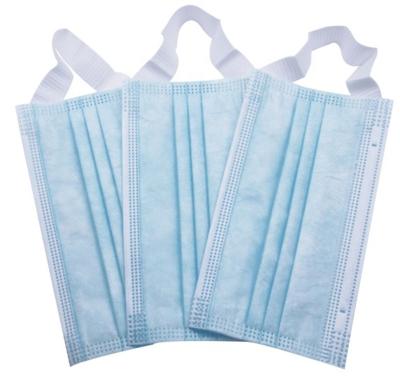 China IIR Flat Type 3ply Elasric Wide Band Disposable Surgical Hospital Staff EN14683 Face Mask For Surgery Operation Protective Wear for sale