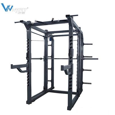 China Universal Multi Functional Gym Equipment Power Rack Squat Cage Combo Home Fitness 3D Smith Gym Machine for sale