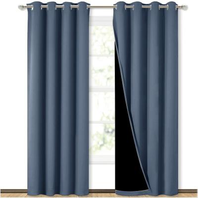 China Modern Wholesale high quality living room grommet curtain luxury curtains for sale