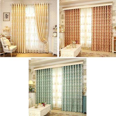 China Luxury jacquard curtain fabric curtain fabric new embroidery curtain fabric modern stock living room for sale