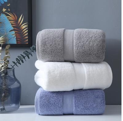 China Luxury 100% Pure Cotton Hotel Towels New Style Absorbent Cotton Bath Towels Luxury Bath Set for sale