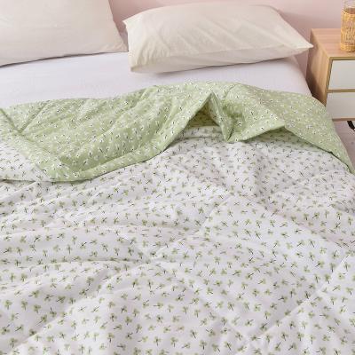 China Summer home high quality cotton goods custom made 100% cotton fabric jacquard quilt for sale