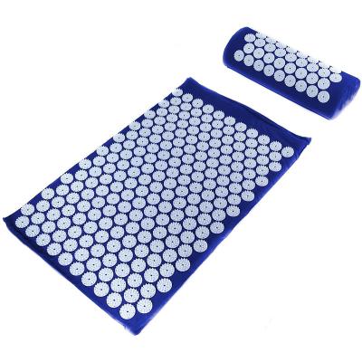 China Reduce Stress Yoga Acupressure Mat and Pillow Set with Bag Massage Acupuncture Mat - Naturally Relax Muscles Back, Neck and Feet for sale