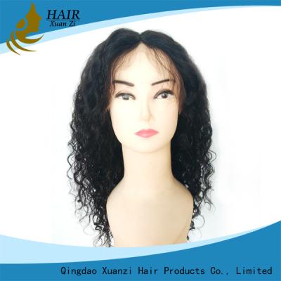 China Natural Full Lace Human Hair Wigs Deep Wave Soft Smooth For Black Women for sale