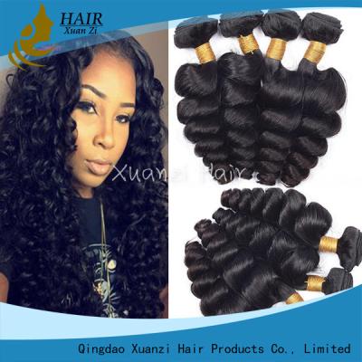 China Durable Brazilian Human Hair Weave , Soft Smooth Indian Hair Weave No Damage for sale