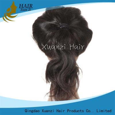 China 100 Human Hair Wigs Natural Water Wave , Brazilian Hair Weave Swiss Lace for sale