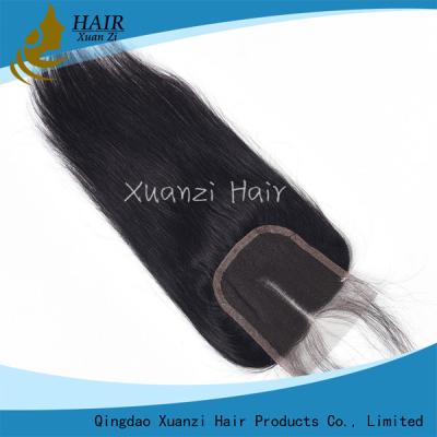 China Cabelo humano reto brasileiro do fechamento 100% do laço da parte natural nenhum produto químico à venda