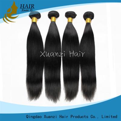 China 7A Straight Weave Indian Virgin Hair Extensions 20 Inch No Chemical No Smell for sale