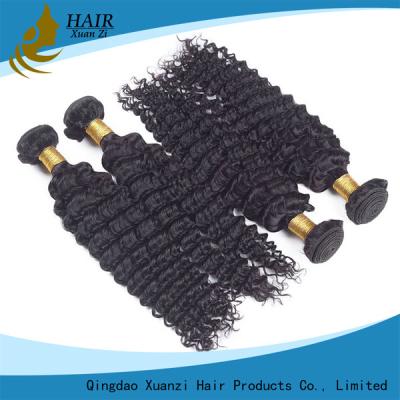 China 7a Raw Unprocessed 100% Malaysian Curly Hair Weave , Kinky Curly Malaysian Body Wave Weave for sale