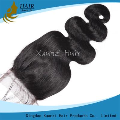 China Long Lasting Human Hair Top Closures Deep Wave Unprocessed Virgin Hair for sale