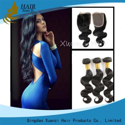 China Full Cuticle Unprocessed Malaysian Virgin Hair Extensions No Shedding 100g for sale