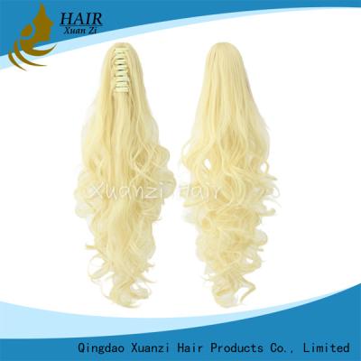 Chine 7A Multipl colore les agrafes synthétiques long Cosplay onduleux de vague d'eau de perruques de cheveux 26 pouces à vendre