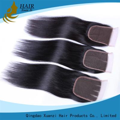 China Silky Straight Lace Front Closure Piece , Brazilian Rem Free Part Lace Closure for sale