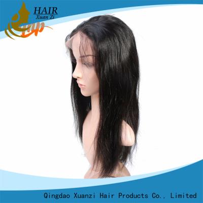 China 12 Inches 360 Full Lace Wigs Customized Brazilian Virgin Human Hair for sale