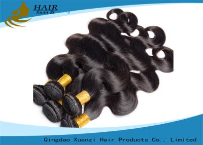 China Pelo brasileño negro de la onda del cuerpo que teje la trama 100% del cabello humano de la Virgen en venta