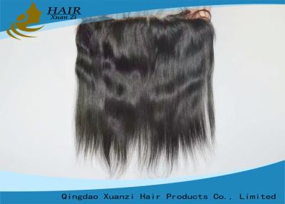 China Peruvian Hair Straight Top Frontal  Human Hair Top Closures 13*4 Inch for sale