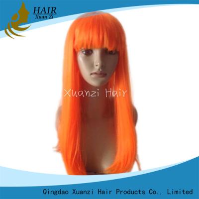 China Orange Full Lace Frontal Closure Straight Style With Natural Hairline for sale