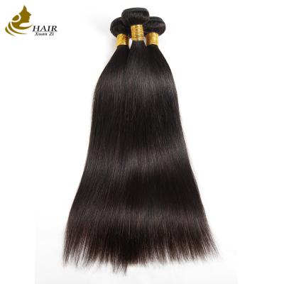 China 100% Human Straight Hair Bundles Raw Unprocessed 8 - 30 Inch In 1b Color for sale