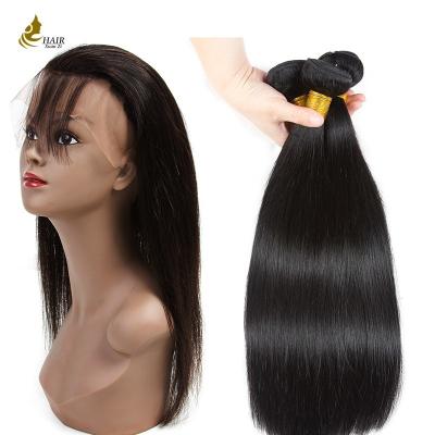 중국 8 - 32 인치 Ladys 헤어 익스텐션 Straight Hair Weft 360 레이스 클로저 판매용