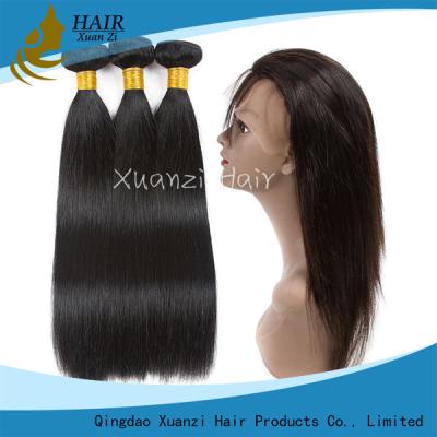 China Remy Lace Front Human Hair Wigs Silky Straight Wave Style Length 8