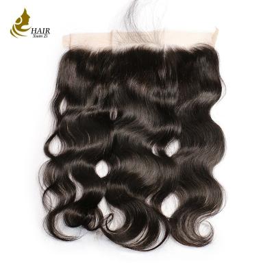 China 13 * 4 Inches Full Lace Frontal Closure All Colors Hand Tied 130 % Density for sale