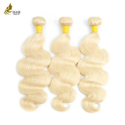 Cina Estensioni vergini dei capelli colorate doppia trama, 3 pacchi # 613 estensioni dei capelli umani di Remy in vendita