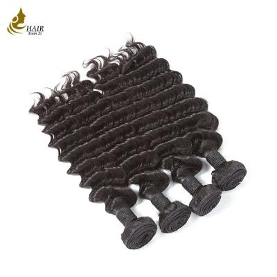 China Virgin Hair Deep Wave Bundles Human Hair Extension 3 Bundles Longest Hair for sale