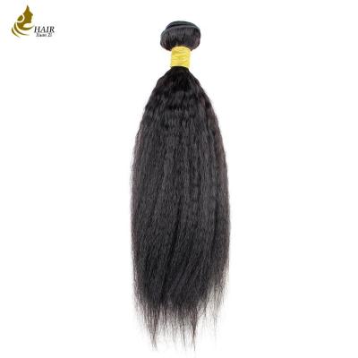 China Brazilian Kinky Straight Human Hair Weave Bundles Non Remy Hair Extension 8