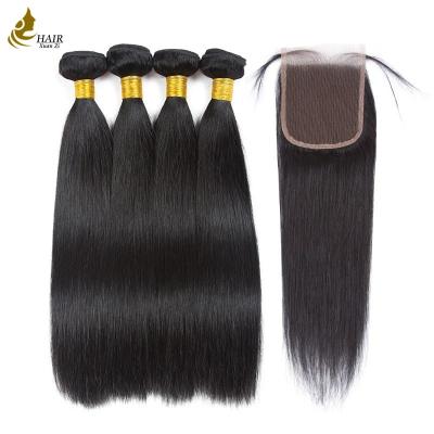 China A onda reta do cabelo empacota o cabelo humano de Remy do indiano, extensões reais do cabelo à venda