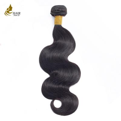 China A onda do corpo Weave indiano do cabelo humano de 1/3 de pacote empacota a cor natural da polegada 8-26 à venda