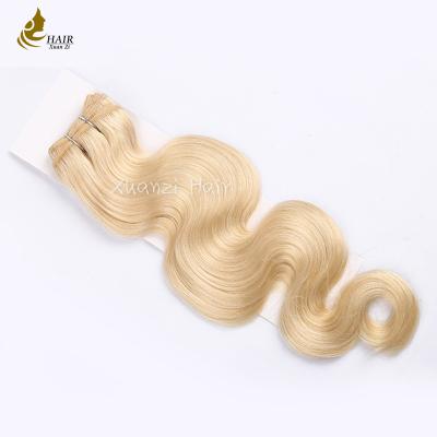 China Cor 100% completa do cabelo 613 de Remy da cutícula das extensões do cabelo humano do Virgin do costume à venda