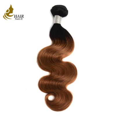 Cina Il tessuto brasiliano dei capelli umani di Remy dei due toni i capelli/1B 30 di Wave del corpo di Ombre impacchetta in vendita