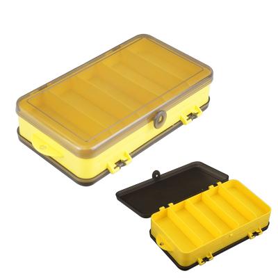 China Wholesale 18x10x4.6cm Hard Plastic Lure Box Fishing Tackle Accessories Double Sided Boxes for sale