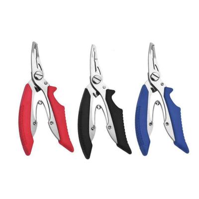 China Multifunctional Stainless Steel Fishing Pliers Curved Mouth Slot Ring Tool Line Cutter Remove Hook for sale