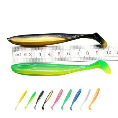 China 100mm 5.6g Soft Plastic T Tail Baits Soft Plastic Saltwater Bass Fishing Lures Artificial Lure for sale