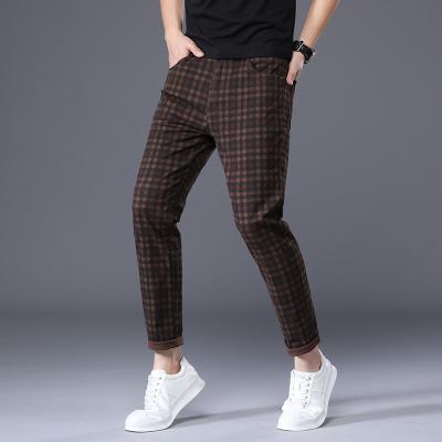 China Breathable Plaid Men's Chino Pants Mens Summer Chinos Pants Mens Chino Pants for sale