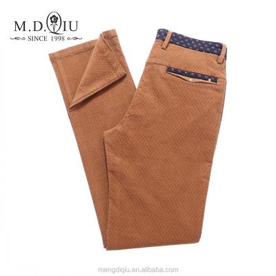 China New Design Men's Anti-pilling Slim Fit Formal Pants Thick Corduroy Fabric Trousers for sale