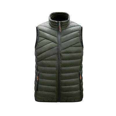 China OEM Wholesale Anti-pilling Outdoor Vest And Windproof Men Plus Size Down Sleeveless Vest for sale