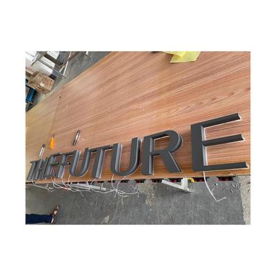 China Stores Support Words Luminous Led Acrylic Signs Advertising Words Customized for sale