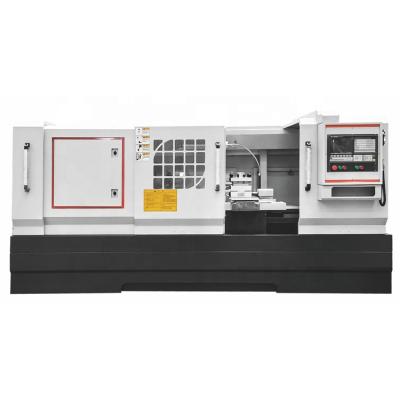 China Machinery repair shops high speed low price spindle hole flat bed benchtop cnc metal lathe machine big big for sale