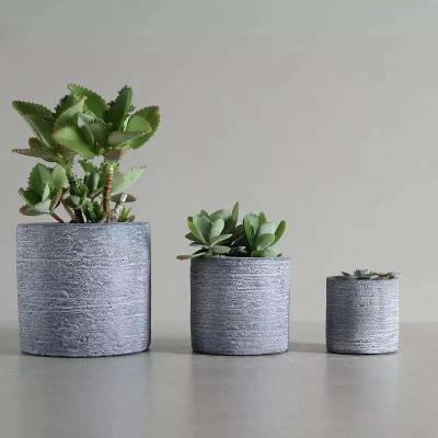 China Traditional Tall Flower Pot Molds Cement Silicone Concrete Planter Mold for sale