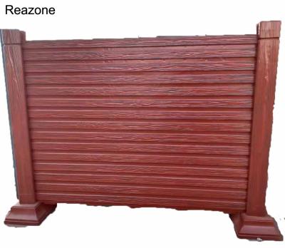 China Traditional Reazone Precast Concrete Wood Garden Fence Mold Wood Plastic for sale