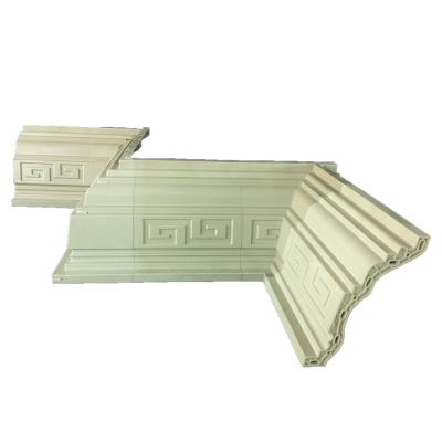 China Household Product Mold 2022 New Mold Design Cast Line Concrete Door Molds Plastic House Gutter Molds Cornice Exterior Decoration for sale