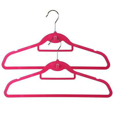 China Modern Wholesale Amazon Non-slip Suit Tied Thin Strong And Durable Space Saving Velvet Clothes Hangers for sale