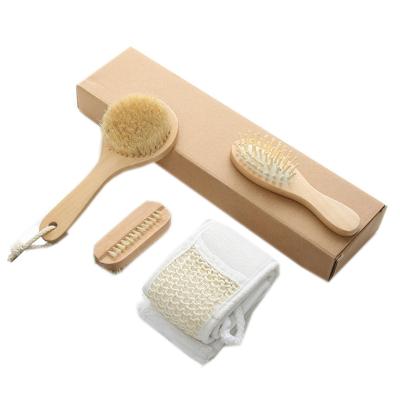 China All Natural Bath Brush Body Bath Brush Spa Set Pumice Stone Bath Dry Gift Set for sale