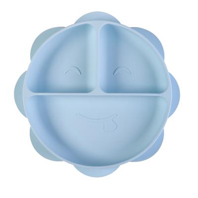 China Modern Hot Selling 100% Food Grade Silicone Anti-Slip Bowl Kids Dinner Dish Silicone Baby Animal Dishes for sale