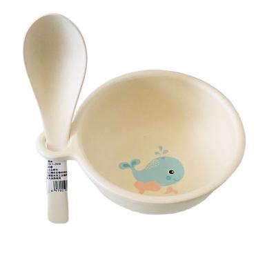 China Sustainable Baby Animal Feeding Bowls Baby Feeding Tableware Set Bamboo Child Animal Bowls for sale