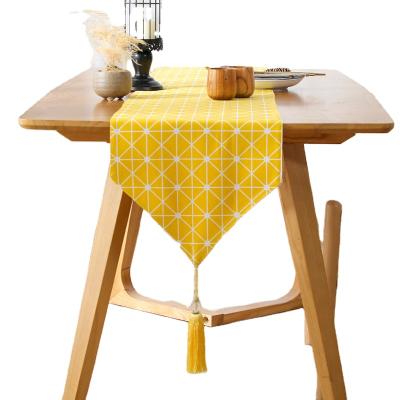 China American Hot Selling Durable Modern Luxury Simple Yellow Home Dining Table Double Runner for sale